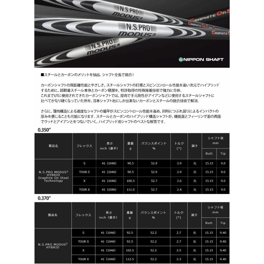 日本シャフト キャロウェイ HY用 互換スリーブ付きシャフト N.S.Pro
