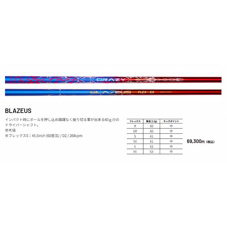 CRAZY（クレイジー） シャフト ドライバー用 BLAZEUS : ゴルフハンズ
