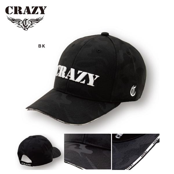 CRAZY（クレイジー） ゴルフ 帽子 キャップ Xキャップ BK CRZ-CV-XCBK