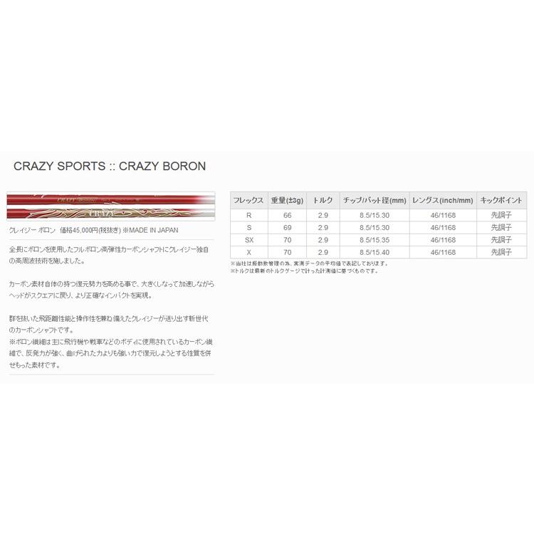 【希少品】 シャフト ドライバー用 クレイジー クレイジースポーツ クレイジーボロン 【K3712370977】(18615円)