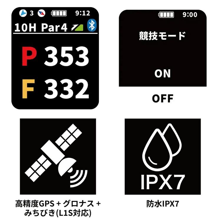 美品★EAGLE VISION ACE PRO★GPSゴルフ用距離計★ホワイト EAGLE VISION イーグルビジョン watch ACE PRO ホワイト 腕時計型 GPS