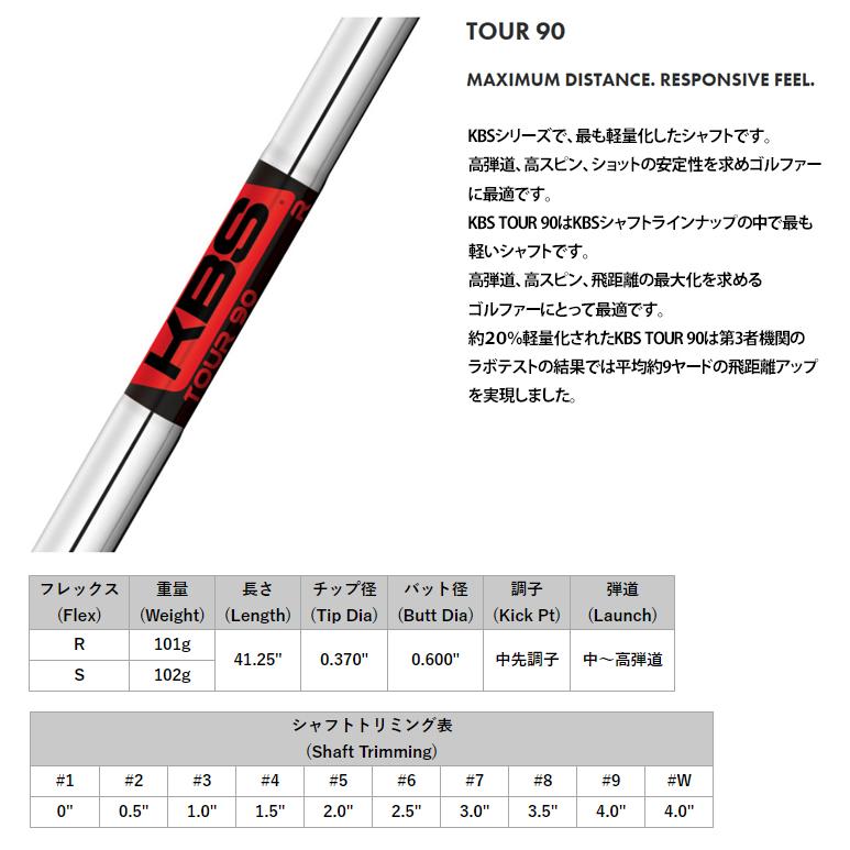 シャフト アイアン用 Kbs ツアー 90 スチール アイアン パラレル 単品 Kbs Tr90 Pl ゴルフハンズ 通販 Yahoo ショッピング