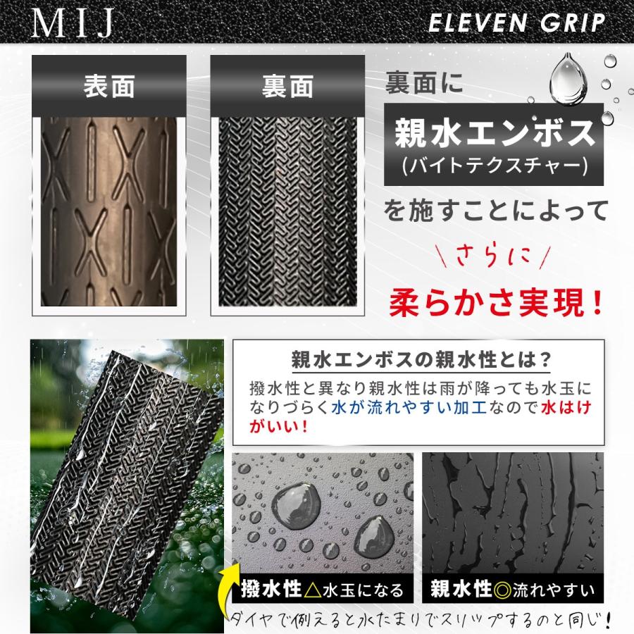 【メール便配送無料】NONET MIJ ELEVEN イレブン グリップ ウッド＆アイアン用グリップ STM （M60 バックライン有・無）MIJ-ELEVENGRIP 【ゴルフ】 | STM | 01