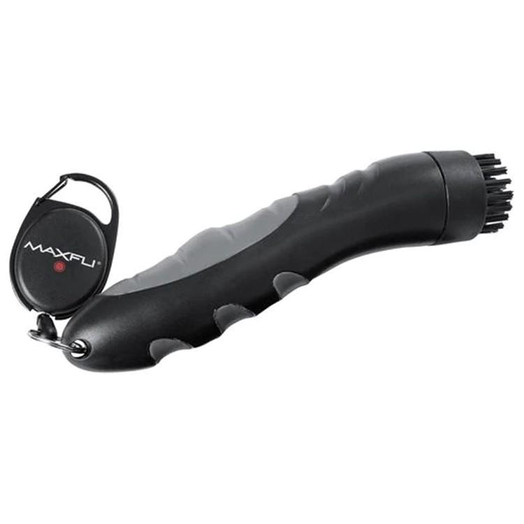 【純正品】ゴルフ ブラシ 掃除具 マックスフライ リール付き コンパクト アクア ブラシ(Maxfli Compact Aqua Brush) ソフトスパイク鋲 掃除具 MX364 | ブランド登録なし