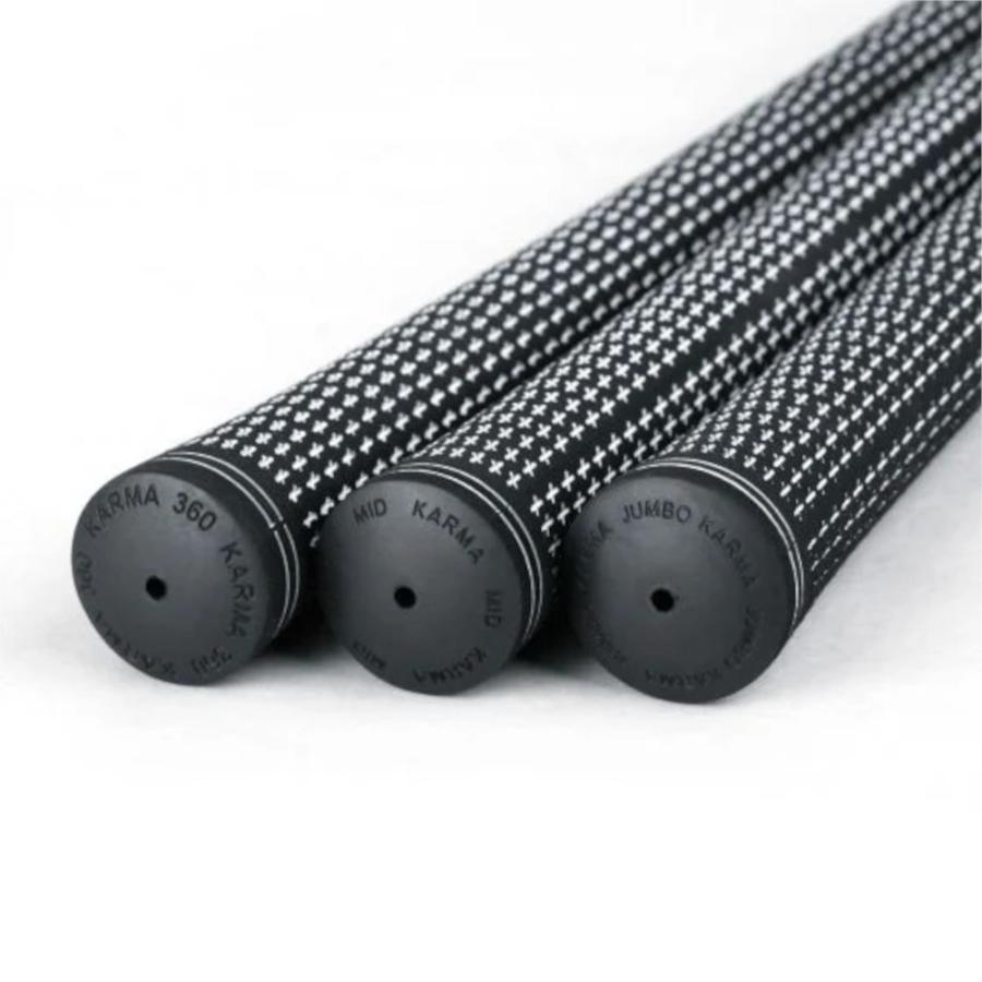 カーマ（Karma）レボリューション360 ミッドグリップ ブラックホワイト ゴルフ ウッド アイアン用 ベルベット RF249 | ブランド登録なし | 01