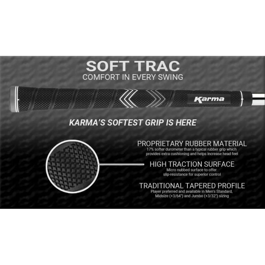 カーマ（Karma）ソフトトラック ゴルフグリップ（Soft Trac Golf Grips） スタンダードサイズ ウッド＆アイアン用グリップ RF258 | ブランド登録なし | 03