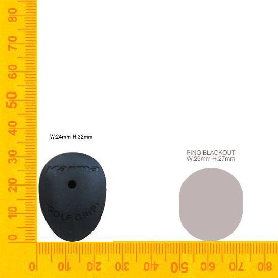 グリップ ゴルフ パター用 カーマ ベルベット ブラック パドル
