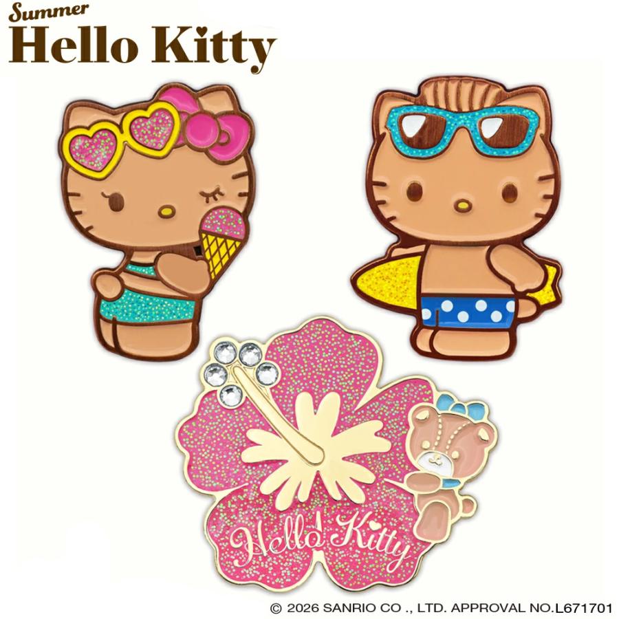 【非売品】エクシブ　ハローキティ 日焼けキティ　ゴルフキティ　2個セット sanrio（サンリオ） ハローキティ （日焼け） ゴルフマーカー
