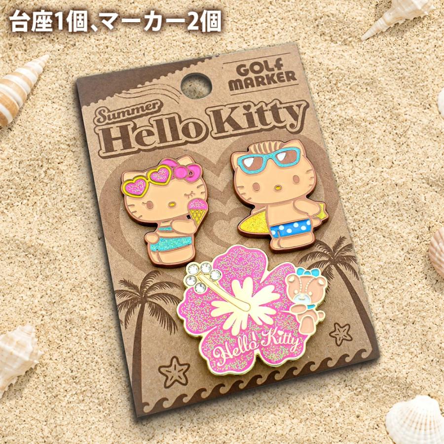 【非売品】エクシブ　ハローキティ 日焼けキティ　ゴルフキティ　2個セット sanrio（サンリオ） ハローキティ （日焼け） ゴルフマーカー