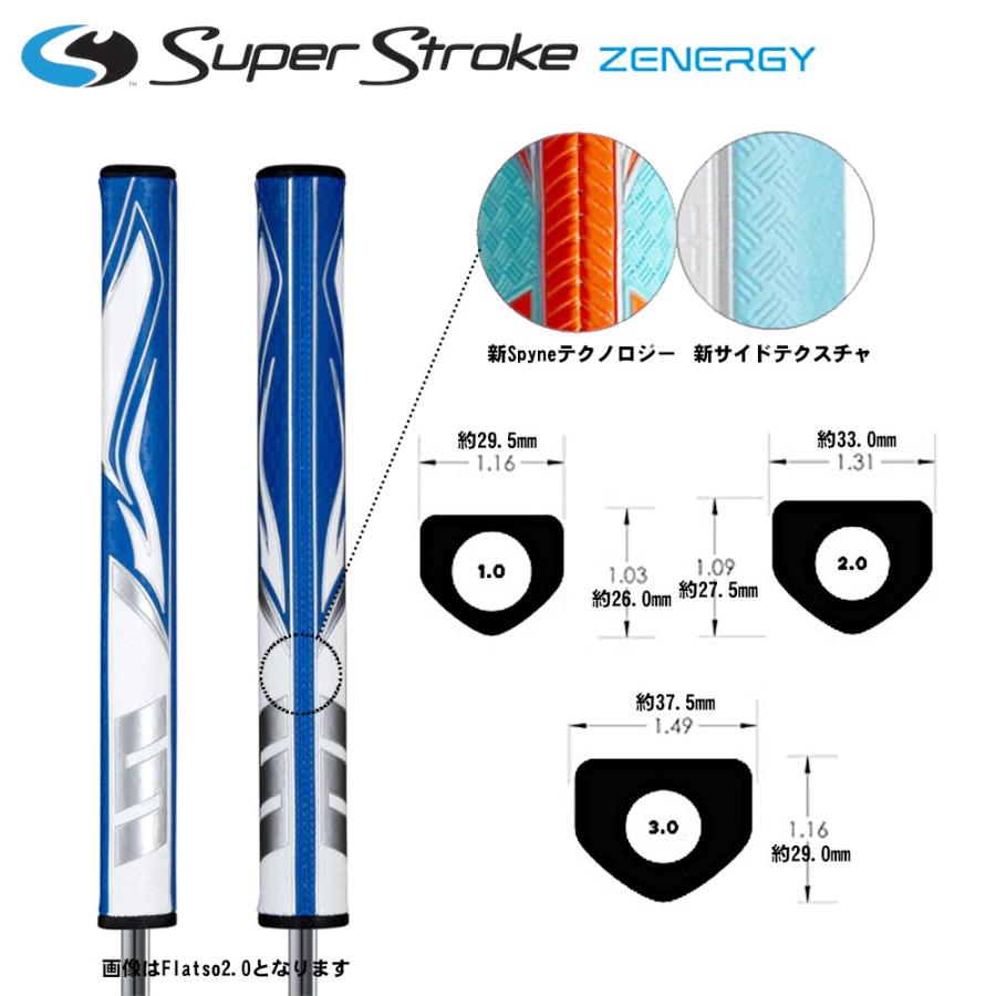 スーパーストローク（SuperStroke) ゼナジーフラッツォ1.0 パターグリップ（Zenergy Flatso1.0)【US正規品 2023年モデル】SSZENE-FLATSO10｜golfhands｜02