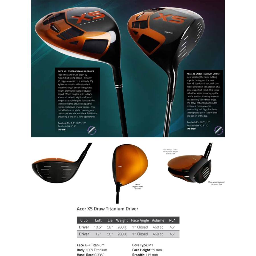 処分価格 ゴルフ パーツ ドライバー ウッド ヘッド 単品 エーサー XS