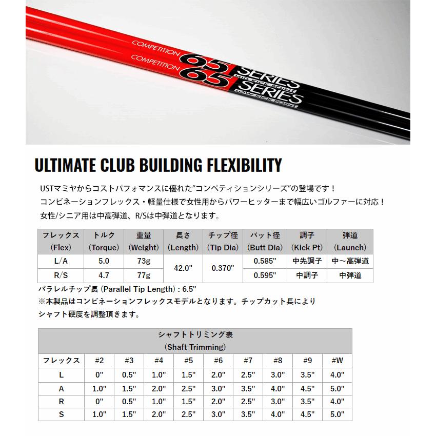 UST Mamiya シャフト アイアン用 USTマミヤ コンペティションシリーズ