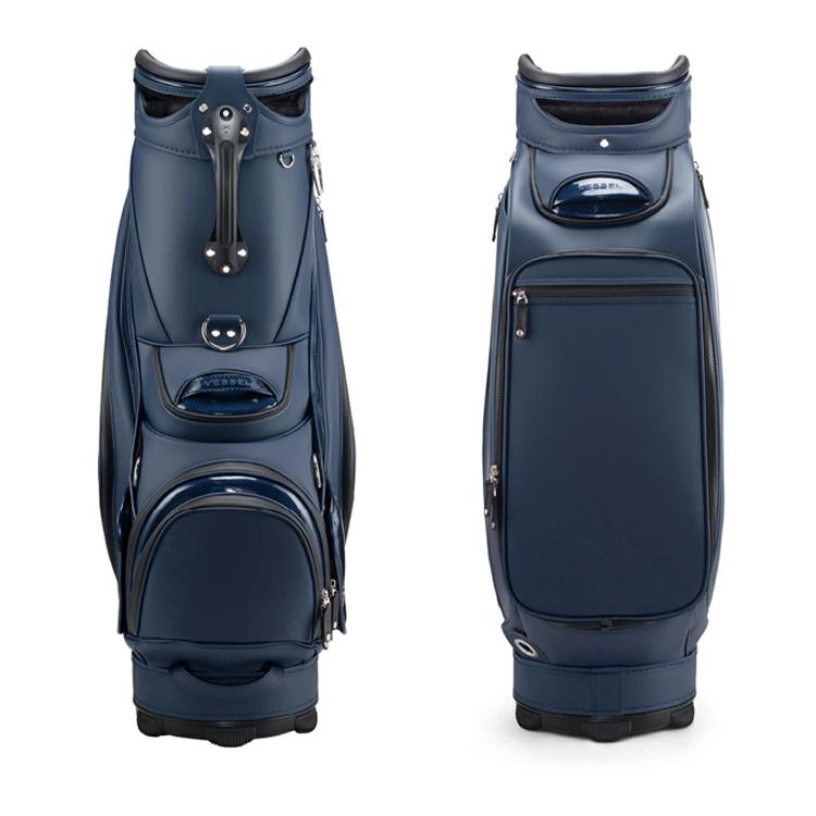 VESSEL PRIME2 キャディバッグ カーボンネイビー VESSEL ゴルフ キャディバッグ ベゼル プライム 2.0 キャディバッグ
