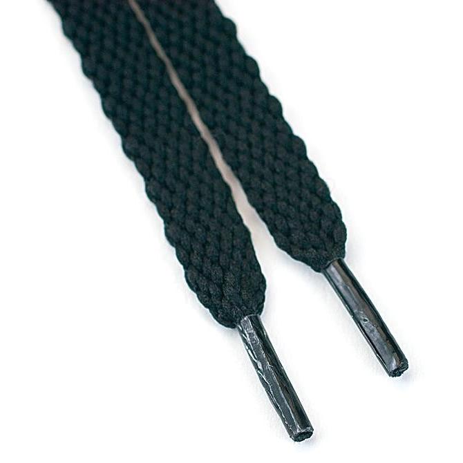 ゴルフシューズ 靴 くつひも スニーカータイプ用 平黒  ライト(LITE)S-44 | LITE