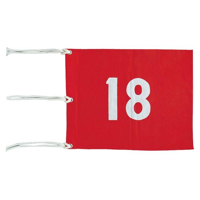 旗 ゴルフコース ホール ポール 四角旗 番号付 9枚セット ライト LITE M-105 | LITE