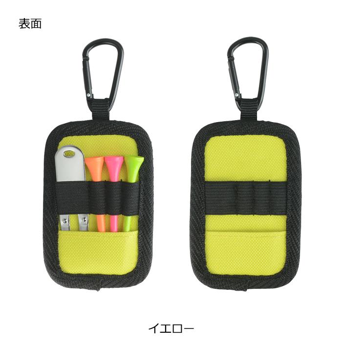 ゴルフ ティー フォーク 収納 取付 ベルトに通せる 携帯 カラビナ付 シンプル 軽量 使いやすい  ゴルフコース用品 フォーク＆ティーホルダー ライト(LITE)C-183 | LITE | 05