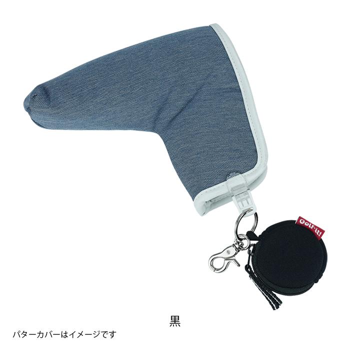 置き忘れ 紛失防止 折り曲げ式 クリップ ゴルフ パターカバー ホルダー ゴルフ用品 ポーチ付きパターカバーホルダー ライト(LITE)C-83 | LITE | 03