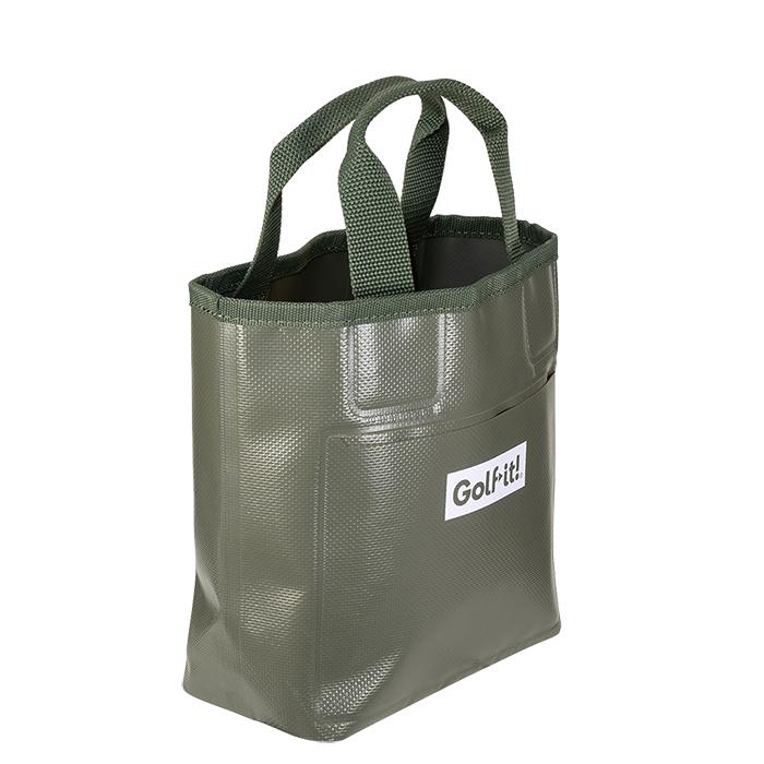 ゴルフお買得 ネット限定 目土袋 スコップ SET ポケット付き タオル収納 ディボット対策 撥水性 耐久性 ターポリン素材 溶着加工防水目土袋 ライト LITE NM-140 | LITE | 06