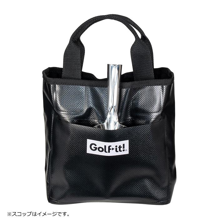 ゴルフお買得 ネット限定 目土袋 スコップ SET ポケット付き タオル収納 ディボット対策 撥水性 耐久性 ターポリン素材 溶着加工防水目土袋 ライト LITE NM-140 | LITE | 07