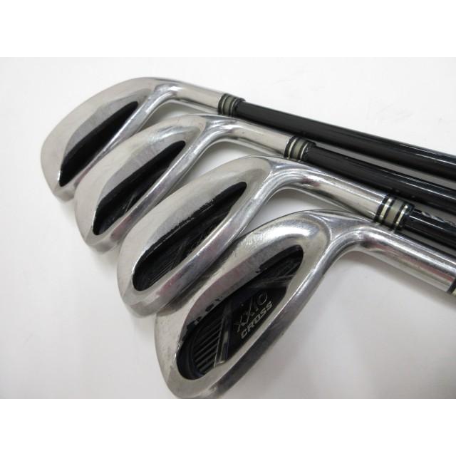 ゼクシオクロス 純正カーボンMH1000 　Rフレックス ４本 DUNLOP（ダンロップ） 【中古】 ゼクシオCROSS MH1000 4本セット S 25