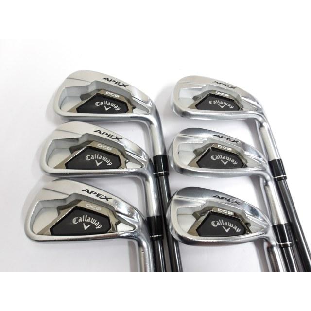 美品　使用回数小　キャロウェイ APEX DCBアイアン 6本セット 新品 キャロウェイ APEX アイアン 6本 セット スチールシャフト（S