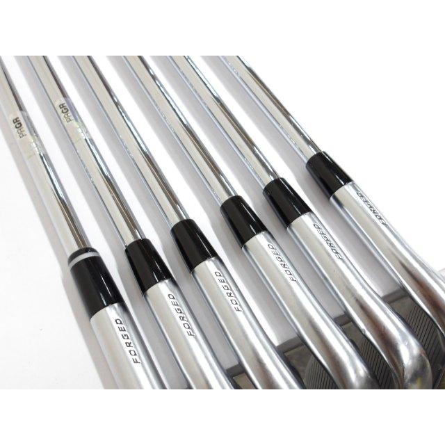 【中古】 プロギア PRGR 02 2023 SPEC STEEL III Ver.2 6本セット S 24 アイアンセット スチールシャフト おすすめ メンズ 右 [2918]_6