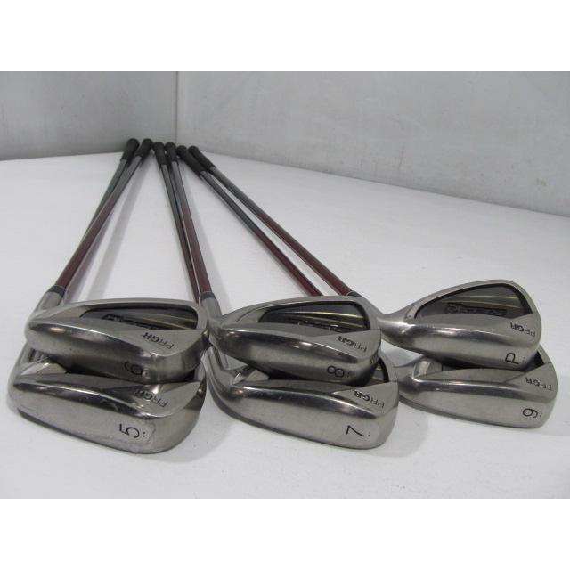 PRGR 即決 お買い得品!中古 (6本)RED チタンフェース アイアン PRGR 即決 お買い得品!中古 (6本)RED チタンフェース アイアン