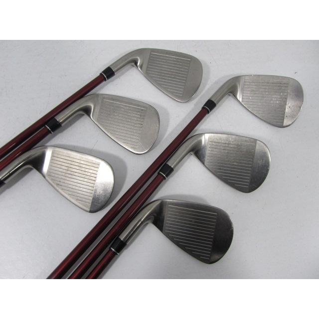 PRGR 即決 お買い得品!中古 (6本)RED チタンフェース アイアン PRGR 即決 お買い得品!中古 (6本)RED チタンフェース アイアン