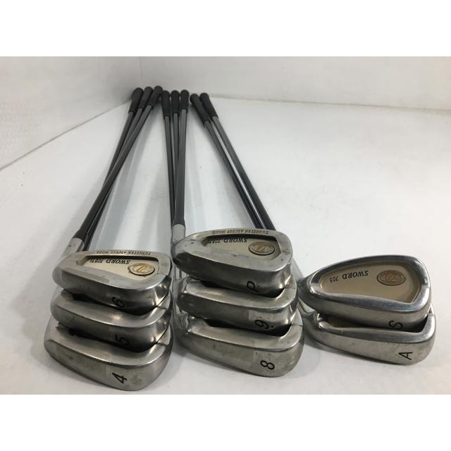 返品OK お買い得品！中古 (8本)SWORD 705Ti アイアン 4.5.6.8.9.P.A.S