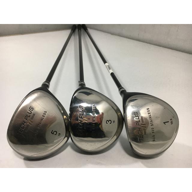 即決 中古 TECH PLUS 2 ドライバー 1W.3W.5W オリジナルカーボン 10.5 