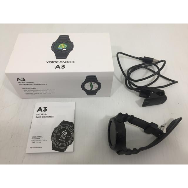 〈未使用品〉VOICE CADDIE A3 GPSナビ 返品OK お買い得品！中古 Voicecaddie ボイスキャディ A3 ブラック GPS