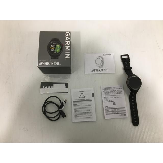 中古 ガーミン アプローチ S70 ブラック 47mm 返品OK 中古超美品 ガーミン Garmin(ガーミン) Approach(アプローチ