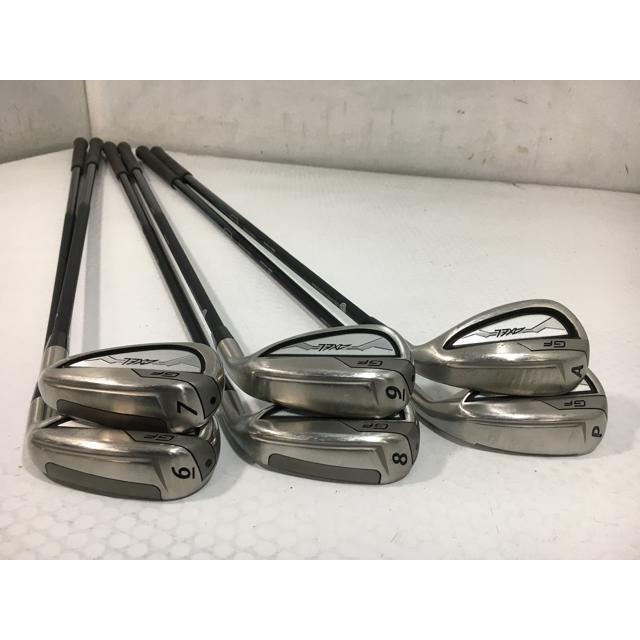 返品OK 中古 (6本)アクセル GF DUAL IMPACT アイアン 2023 6〜9.P.A VANQUISH for AXEL 選択なし Sの画像