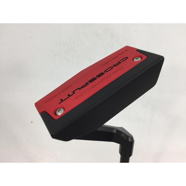 【美品】CROSSPUTT パター 黒/赤 ヘッドカバー付き 返品OK 中古超美品 CROSSPUTT RED BLACK LABEL パター オリジナル