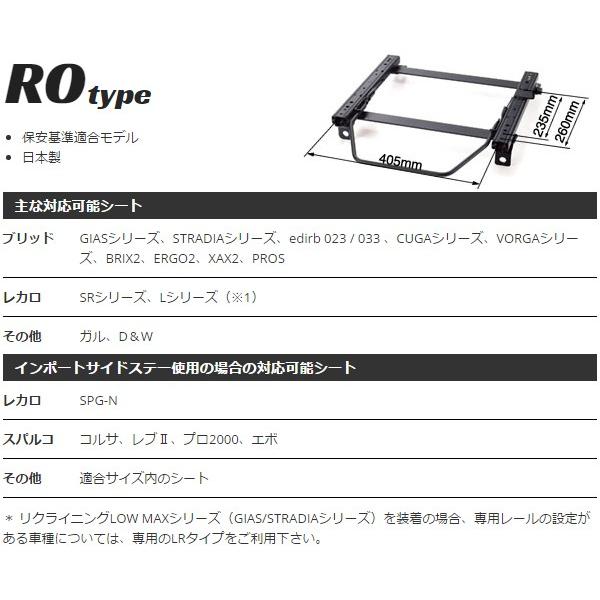 BRIDE（ブリッド） スーパーシートレール ROタイプ 右側 ハイエース 