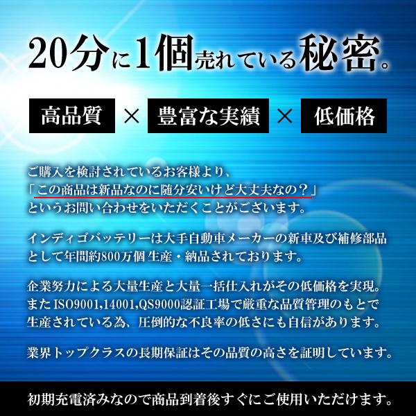 カーバッテリー 105D31L 車用 タイタンダッシュ KG-SY54L インディゴ INDIGO 自動車用バッテリー｜golfkeihinset｜02