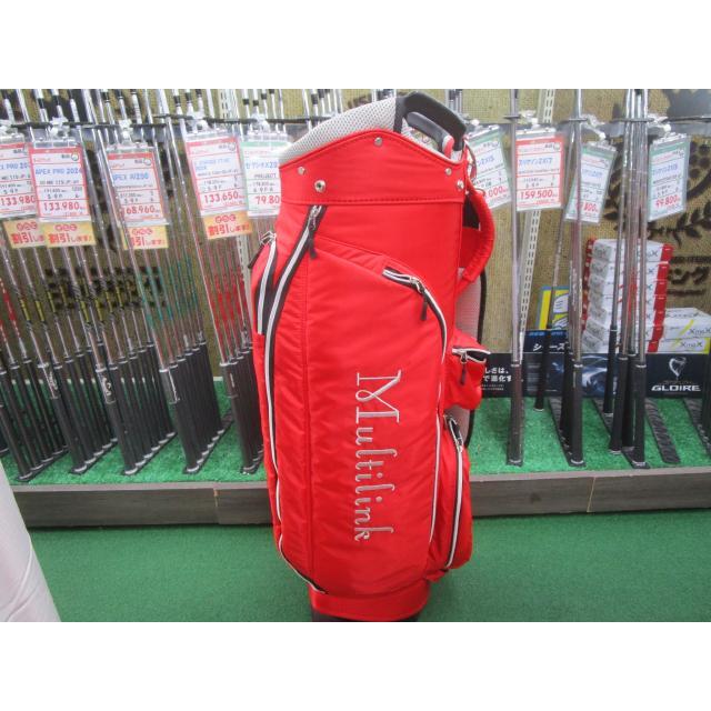GK古城□ 774 MULTINK☆キャスター付キャディバック☆レッド☆2