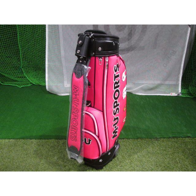 新品 MUスポーツ ローリングソール キャリー キャディバッグ ピンク