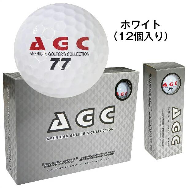 AGC アメリカンゴルファーズコレクション ゴルフボール 1ダース （ 12個入り ）（ ホワイト / イエロー / オレンジ ） agba