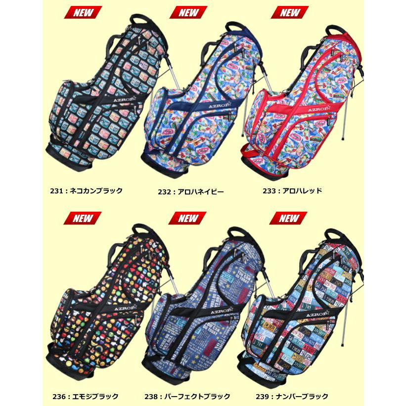 AZRO F スタンドゴルフバッグ カラフル缶デザイン AZROF スタンド