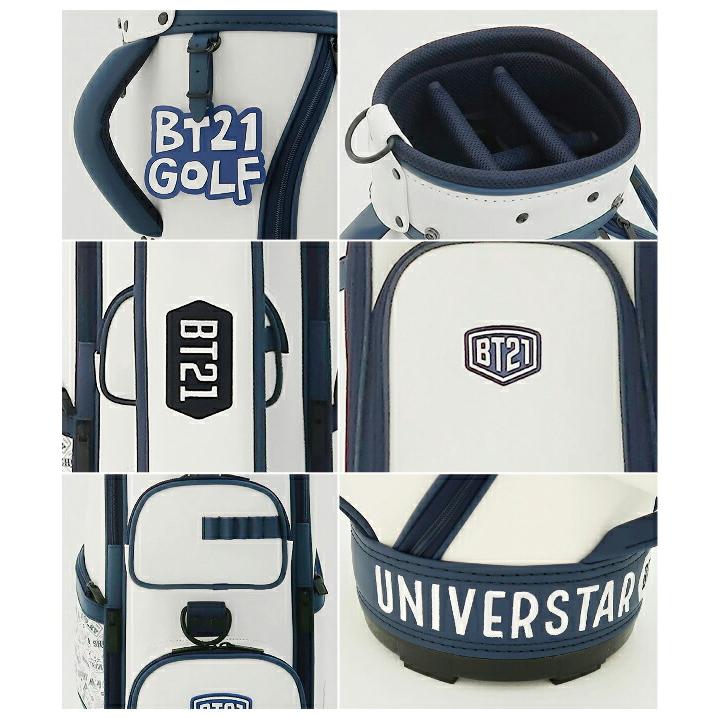 BT21 GOLF ゴルフバッグ ホワイトネイビー BT21 GOLF ゴルフバッグ
