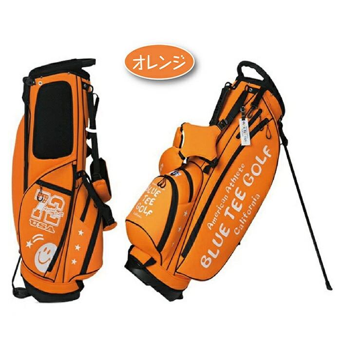 美品　BLUTEEゴルフキャディバッグ スタンド型9インチ BLUE TEE GOLF（ブルーティーゴルフ） ゴルフ 9型 スタンドキャディ