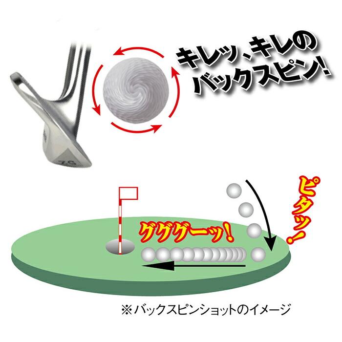 ゴルフ ウェッジ 激スピン 48度 52度 56度 右打ち スチール カーボン