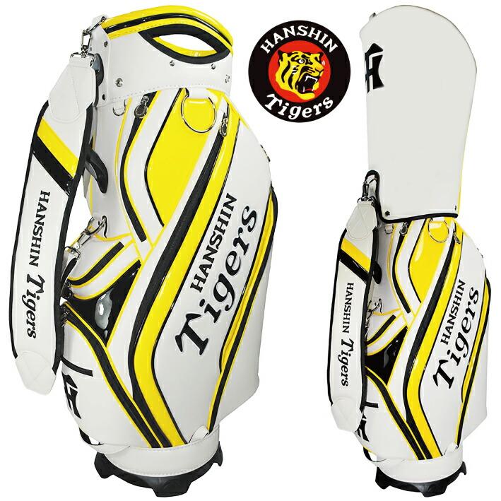 阪神タイガース キャディバッグ 9.5型 5分割 47インチ対応 9ポケット