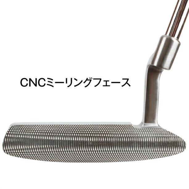 NEW ENERGY GOLF 削り出し高級ステンレス パター 長さ33インチ パター ピン型 ブレード ヘビーウェイト 560g 右打ち用 CNCミーリング
