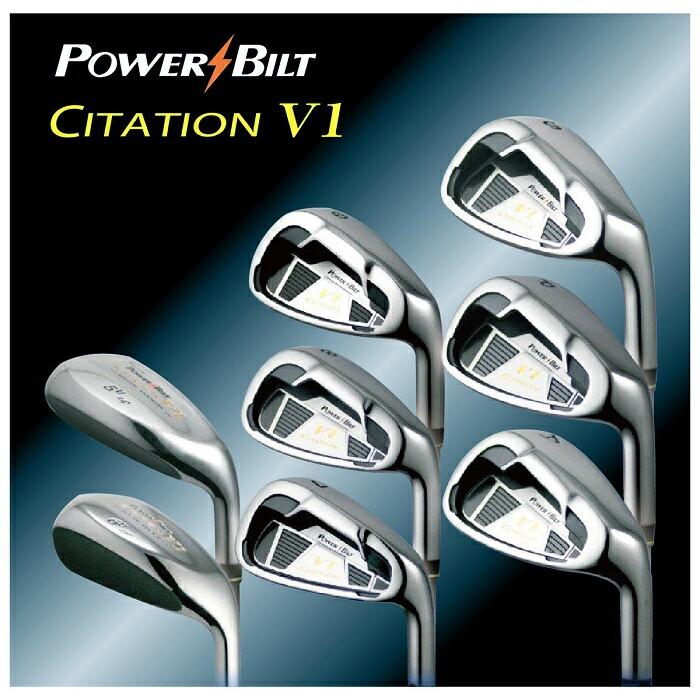 POWER BILT パワービルト サイテーション V1 アイアン 8本 セット カーボンシャフト シャフト硬度 R、SR 右打ち用 ヘッドカバー2個付き ルール適合 POWER BILT パワービルト サイテーション V1 アイアン 8本 セット カーボンシャフト シャフト硬度 R、SR 右打ち用 ヘッドカバー2個付き ルール適合