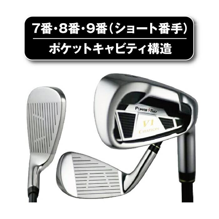POWER BILT CITATION-X ゴルフセット POWER BILT（パワービルト） アイアンセット 番手別ヘッド構造 飛距離