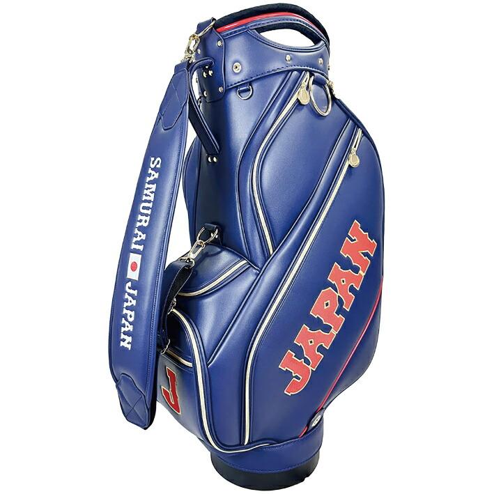 【新品】侍ジャパン 9.5型 キャディバッグ SJCB-6403 WBC公式 W 侍ジャパン キャディバッグ 9.5型 4.9kg WBC2026モデル 合成皮革 PU