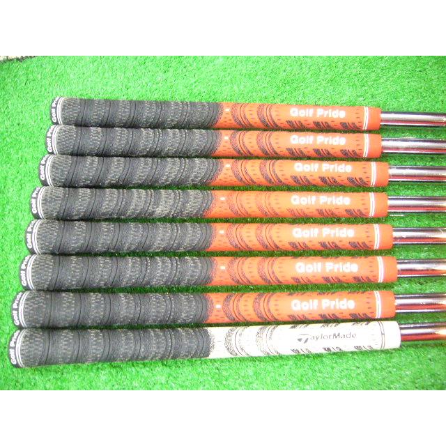 リシャフト プロ支給品 テーラーメイド R9 TP アイアン B刻印 2009年 3I〜PW 8本 KBS TOUR (S) ストレートネック 小ぶりヘッド *MP@1*L*050の画像