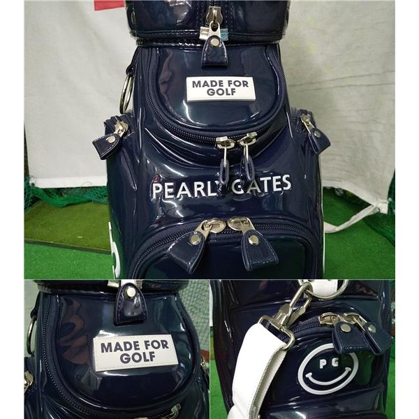 PEARLY GATES キャディバッグ エナメル調 ◇超お値打ち/極美品】◇パーリーゲイツ/PEARLY GATES◇ツアーモデル